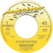 7inch Vinyl Single - Lorraine McKane - Let The Night Take The Blame