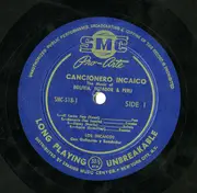 10'' - Los Incaicos - 'Cancionero Incaico' The Music Of Bolivia, Ecuador & Peru - Volume 1