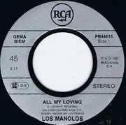 7inch Vinyl Single - Los Manolos - All My Loving