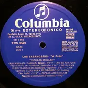 LP - Los Sabandeños - A Cuba - Nicolas Guillen - Nueva Trova