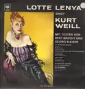 LP - Lotte Lenya - Singt Kurt Weill
