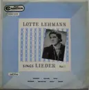 LP - Lotte Lehmann - Lotte Lehmann Sings Lieder, Vol. 1