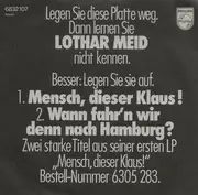 7inch Vinyl Single - Lothar Meid - Mensch, Dieser Klaus!