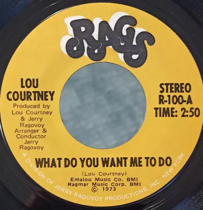 Lou Courtney - What Do You Want Me To Do / Beware