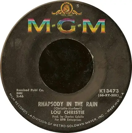 Lou Christie - Rhapsody in the Rain