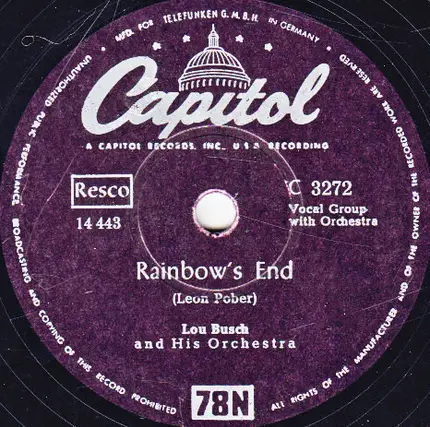 Lou Busch & His Orchestra - Zambezi / Rainbow's End