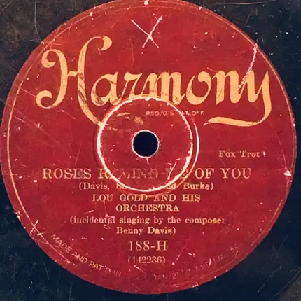 Lou Gold And His Orchestra - When The Red, Red, Robin Comes Bob, Bob, Bobbin' Along / Roses Remind Me Of You