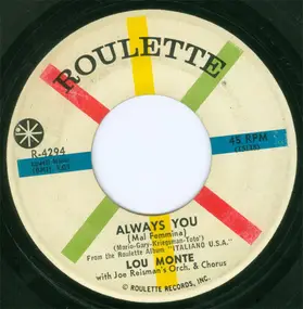 Lou Monte - Always You / The Huckle-Buck