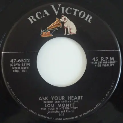 Lou Monte With, Hugo Winterhalter Orchestra - If I Knew You Were Comin' Id've Baked A Cake (Italian Style)