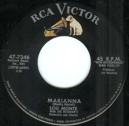 Lou Monte - Strada 'Nfosa