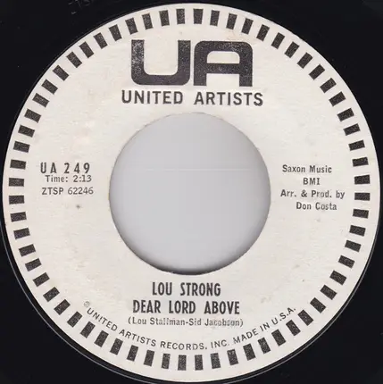 Lou Strong - Love Bird / Dear Lord Above