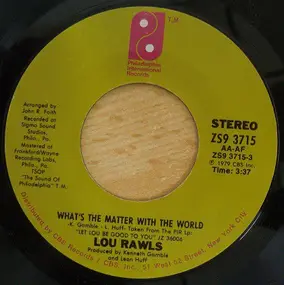 Lou Rawls - What's The Matter With The World / Tomorrow