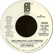 Lou Rawls - This Song Will Last Forever