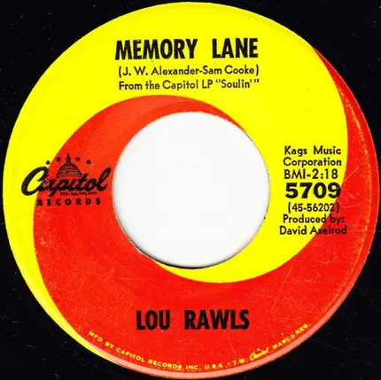 Lou Rawls - Love Is A Hurtin' Thing / Memory Lane