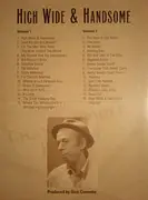 Double CD - Loudon Wainwright III - High Wide & Handsome - Digipak