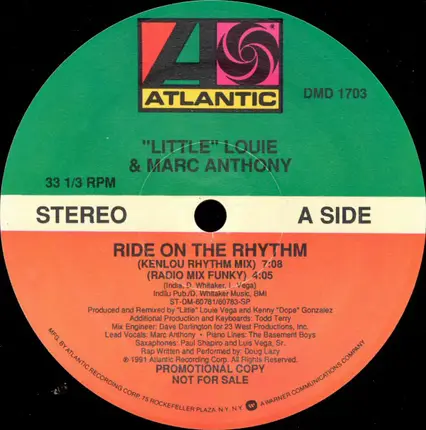 Louie Vega & Marc Anthony - Ride on the Rhythm
