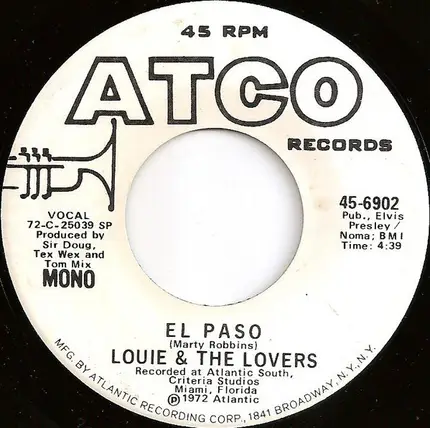 Louie And The Lovers - El Paso