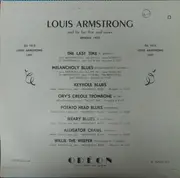 10'' - Louis Armstrong & His Hot Five And Louis Armstrong & His Hot Seven - Louis Armstrong And His Hot Five And Seven (Epoque 1927)