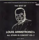 LP - Louis Armstrong - The Best Of/Louis Armstrong's All Stars In Concert Vol. 2