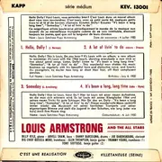 7'' - Louis Armstrong - Hello Dolly / A Lot Of Livin' To Do / Someday / It's Been A Long, Long Time