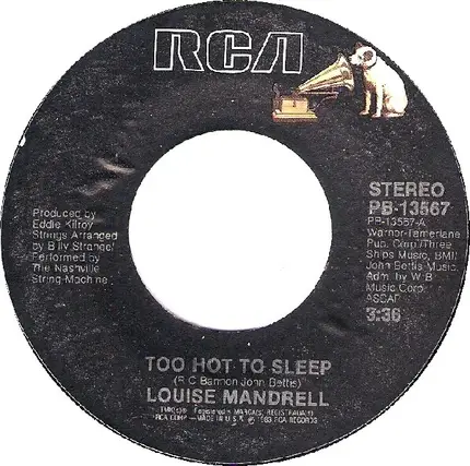Louise Mandrell - Too Hot to Sleep