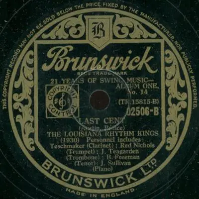 Louisiana Rhythm Kings - Basin Street Blues / Last Cent