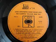 LP - Louis Armstrong , Sidney Bechet - Louis Armstrong & Sidney Bechet With The Clarence Williams Blue Five - flipback sleeve