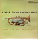 LP - Louis Armstrong ,With King Oliver's Creole Jazz Band - Louis Armstrong: 1923 - Mono