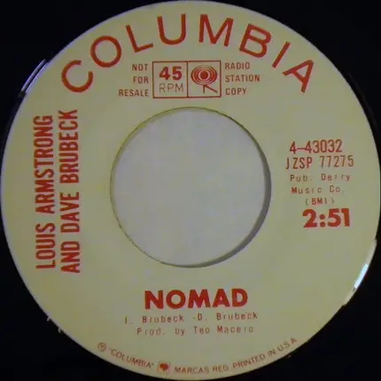Louis Armstrong And Dave Brubeck - Summer Song / Nomad