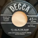 7inch Vinyl Single - Louis Armstrong And Gordon Jenkins And His Orchestra - It's All In The Game / When It's Sleepy Time Down South