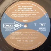 LP - Louis Armstrong And His All-Stars , Gene Norman - At The Crescendo Vol. 1