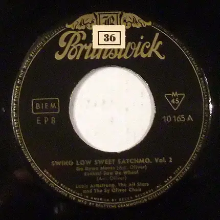 Louis Armstrong And His All-Stars And The Sy Oliver Choir - Swing Low Sweet Satchmo, Vol. 2