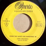 7inch Vinyl Single - Louis Armstrong And His All-Stars / Ella Fitzgerald - When The Saints Go Marching In / Undecided