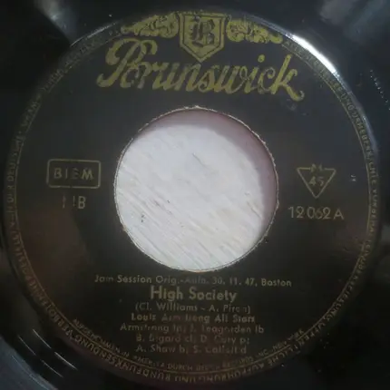 Louis Armstrong And His All-Stars - High Society / Mahogany Hall Stomp