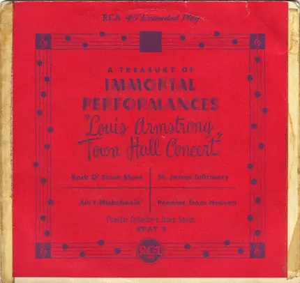 Louis Armstrong And His All-Stars - Town Hall Concert