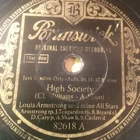 Louis Armstrong - High Society / Mahogany Hall Stomp