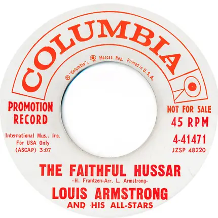 Louis Armstrong And His All-Stars - Mack The Knife / Faithful Hussar