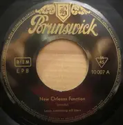 7inch Vinyl Single - Louis Armstrong And His All-Stars - New Orleans Function / On The Sunny Side Of The Street