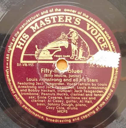 Louis Armstrong And His All-Stars - Some Day / Fifty-Fifty Blues