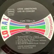 Double LP - Louis Armstrong And His All-Stars - Satchmo Live In Concert