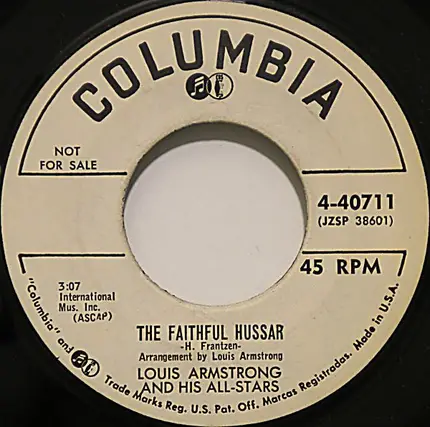 Louis Armstrong And His All-Stars - Six Foot Four / The Faithful Hussar