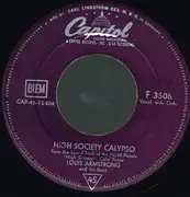 7inch Vinyl Single - Louis Armstrong And His Band / Bing Crosby And Louis Armstrong - High Society Calypso / Now You Has Jazz - label variation