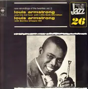 LP - Louis Armstrong And His Hot Four With Lillie Delk Christian / Louis Armstrong With Bertha 'Chippie' - Rare Recordings Of The Twenties Vol. 3