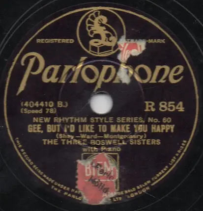 Louis Armstrong And His Orchestra / The Boswell Sisters - Memories Of You / Gee, But I'd Like To Make You Happy