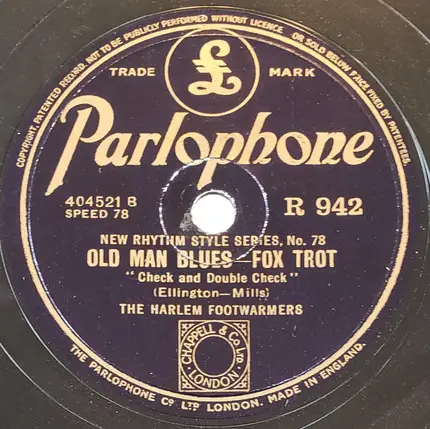 Louis Armstrong And His Orchestra / The Harlem Footwarmers - Tiger Rag / Old Man Blues