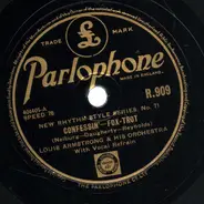 Louis Armstrong And His Orchestra - Confessin' / Song Of The Islands
