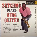 LP - Louis Armstrong And His Orchestra - Satchmo Plays King Oliver - Mono