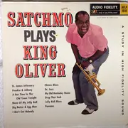 LP - Louis Armstrong And His Orchestra - Satchmo Plays King Oliver - Mono