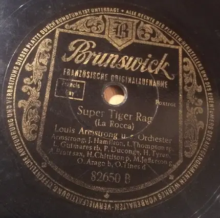Louis Armstrong And His Orchestra - St. Louis Blues / Super Tiger Rag