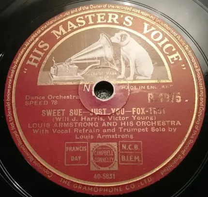 Louis Armstrong And His Orchestra - St. Louis Blues / Sweet Sue - Just You